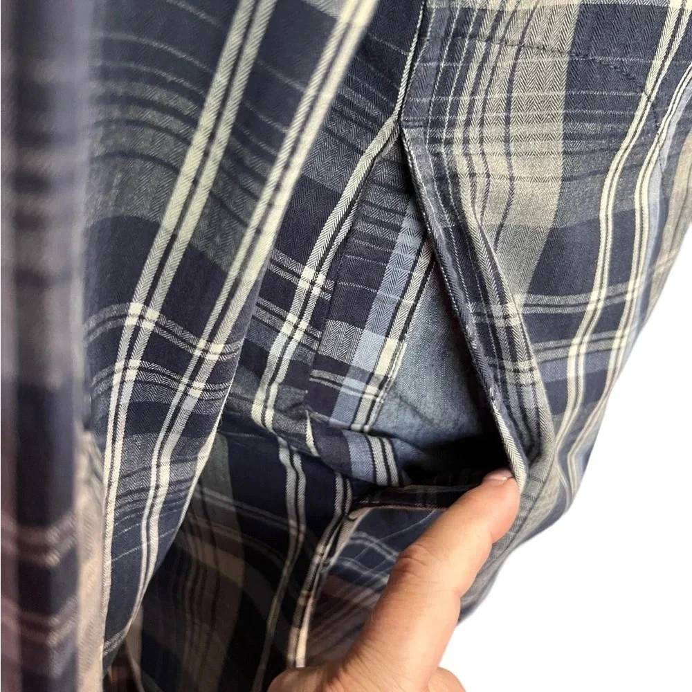 The North Face Cambridge Navy Plaid Shirtdress - Picture 12 of 14